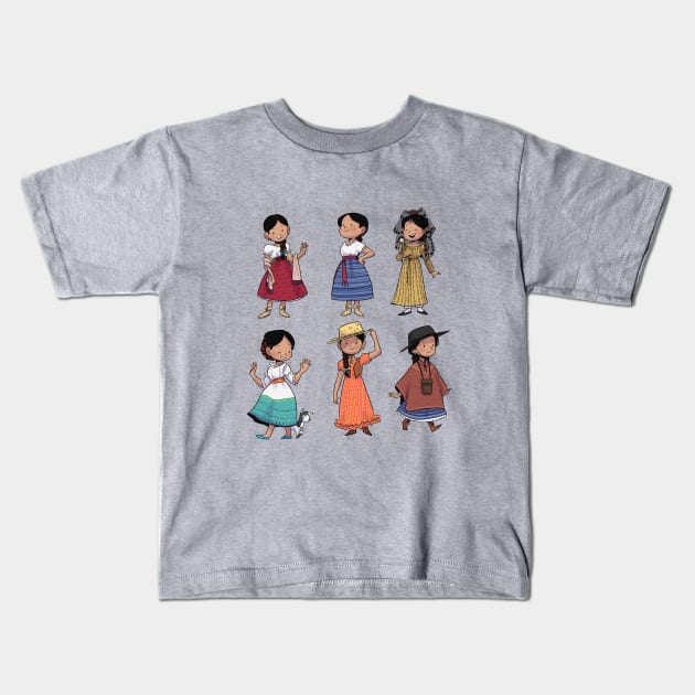 Josefina Montoya Kids T-Shirt by LaurenS